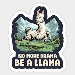 Drama Llama Sticker